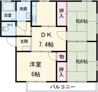 フォレスト焼津駅北II【1階】の間取り