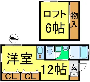 ゆかりハイツ【1階】の間取り