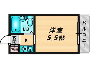 ロータリーマンション永和【2階】の間取り
