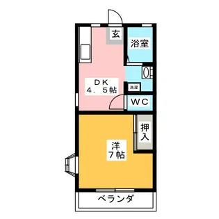 スリーゼヤナセI【2階】の間取り