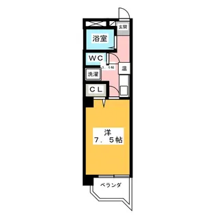 パンプキンクラブ 北棟【7階】の間取り
