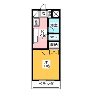 荒川マンション【2階】の間取り
