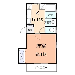 フェリーチェ元住吉【2階】の間取り