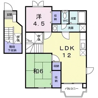 アンフィニヒロガワ I【2階】の間取り
