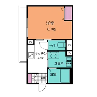 スリジェ城崎【1階】の間取り