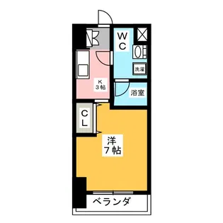 ロジック砂山【9階】の間取り