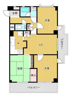 久保ハーツ【3階】の間取り