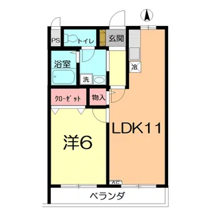 セピアガーデンII【1階】の間取り