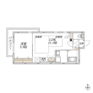 ヴェルデ祖師谷【3階】の間取り