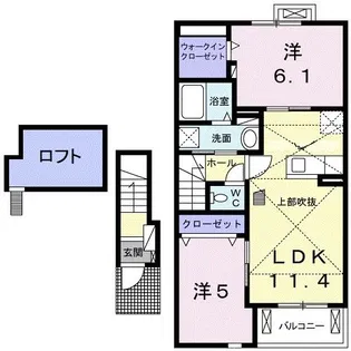 レゴリス【2階】の間取り