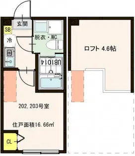 グランバレー北綾瀬【2階】の間取り