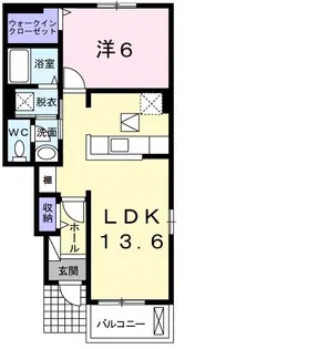 シェルト ストーリアI【1階】の間取り