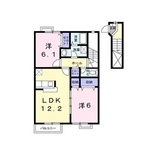 ファインパラッツオ2号館【2階】の間取り