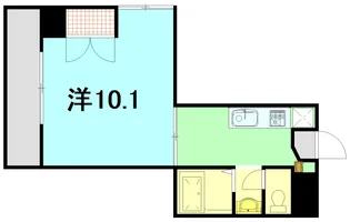 ハイツ七塚原【6階】の間取り