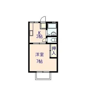 1Kの間取り画像