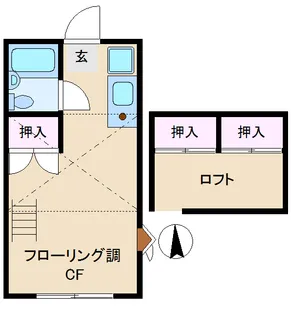 東京都杉並区久我山3【アパート】の間取り