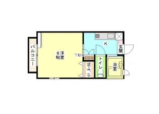 ニューセジュール【2階】の間取り
