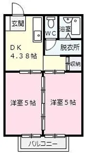 エーデルハイム I【2階】の間取り