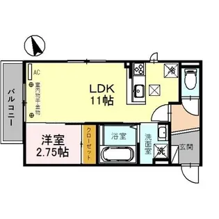 エアリアル【1階】の間取り
