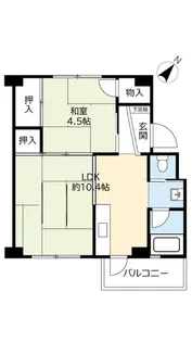 UR助松【4階】の間取り