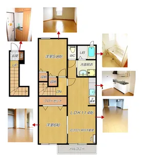 サンリット・スクエア【2階】の間取り