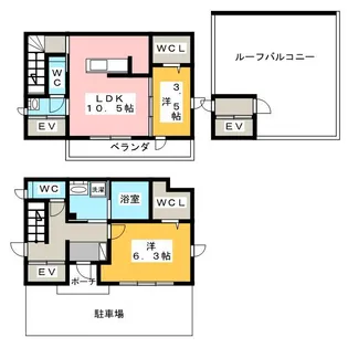 ヴィエンナ【1階】の間取り