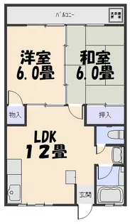 ハイツ上塩屋【2階】の間取り