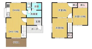 愛媛県新居浜市西連寺町1【一戸建】の間取り