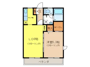 桜が丘ハイム【2階】の間取り