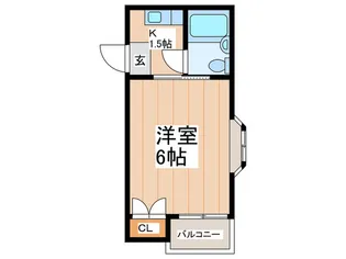 リバティ-中央【4階】の間取り