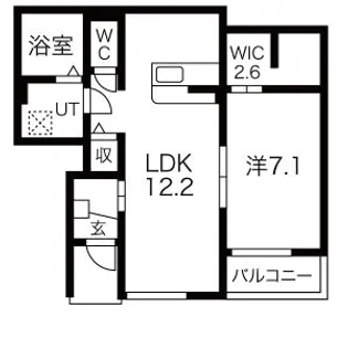 シャルールI【1階】の間取り