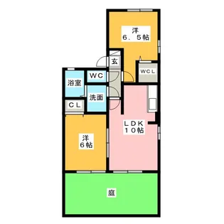 コンフォート・フラット【1階】の間取り