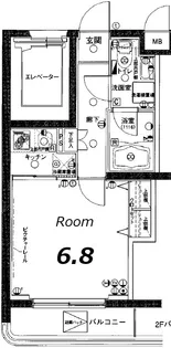 グリフィン・向ヶ丘遊園【グリフィンムコウガオカユウエン】【5階】の間取り