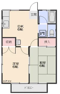 千葉県館山市大網【アパート】の間取り