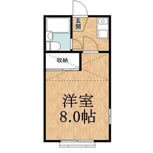 千原ツインB棟【2階】の間取り