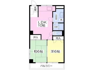 コーポ三倉【4階】の間取り