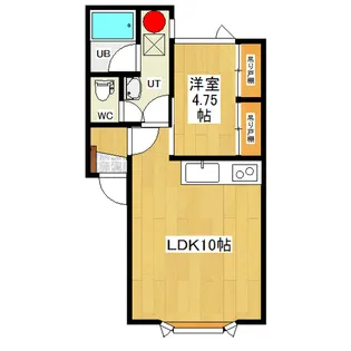 ミントハウス栄【1階】の間取り