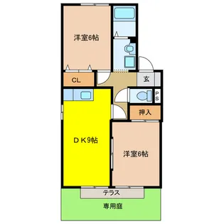 セジュール波須【1階】の間取り