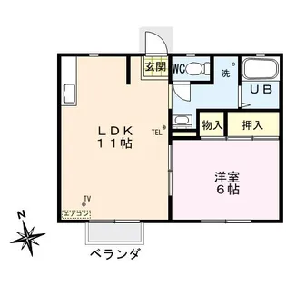 センチュリーハイツ【1階】の間取り