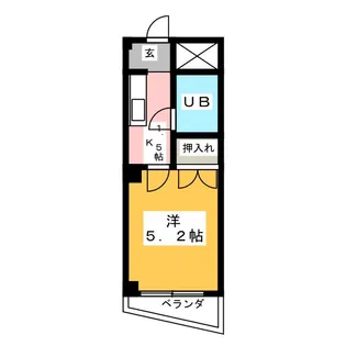 フタムラハイツ【3階】の間取り