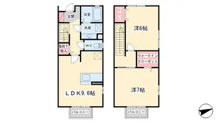 富山県高岡市江尻【一戸建】の間取り