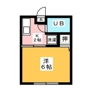 シティハイムグリーン【1階】の間取り