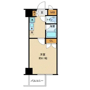 ヴェルトウォーターフロント【9階】の間取り