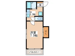 メゾネット湘南【1階】の間取り