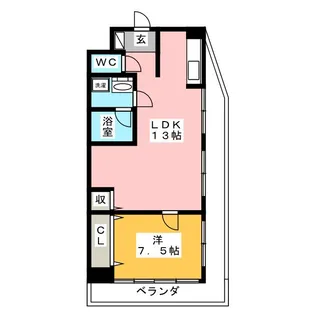 ニューハイツ【2階】の間取り