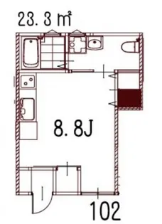 リノリノアパートメント五日市【1階】の間取り