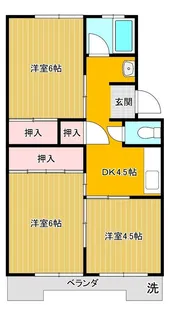静岡県沼津市原【マンション】の間取り