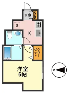 クアッド北小岩【1階】の間取り