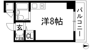 カーサ鹿谷【4階】の間取り