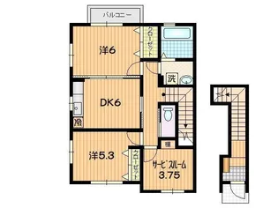 ストーリア A【2階】の間取り